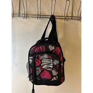 Dickies mini backpack lunch insulated tote Black purple 8x9x4"